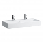 Praustuvas Laufen LIVING 1000x460x155 mm, baldinis, su 2 angomis maišytuvams 